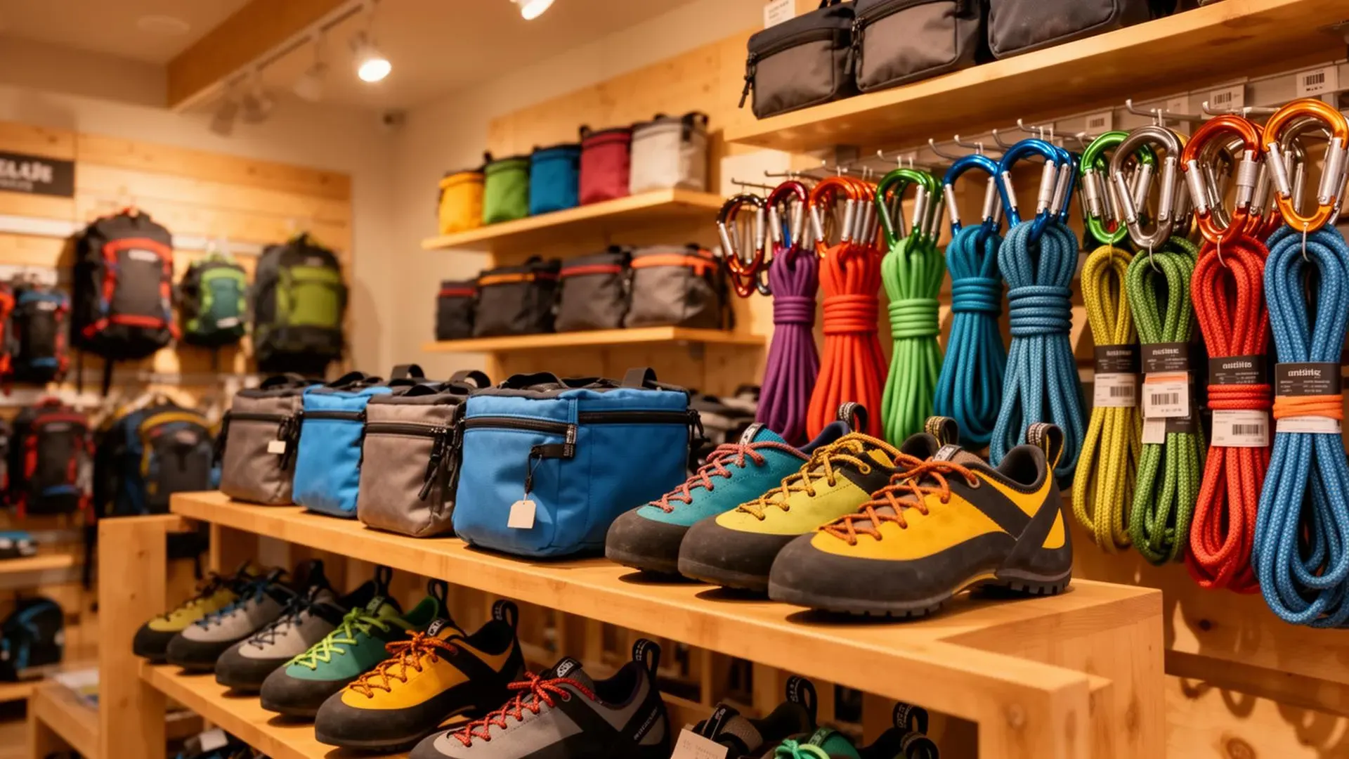 Boutique escalade Arcabloc Vichy - chaussons et matériel de grimpe
